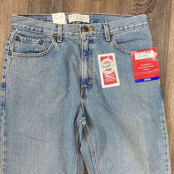 Levis Strauss Vintage-Inspired Regular Fit Jeans 34x36 Straight Leg Denim NWT - Picture 2 of 8